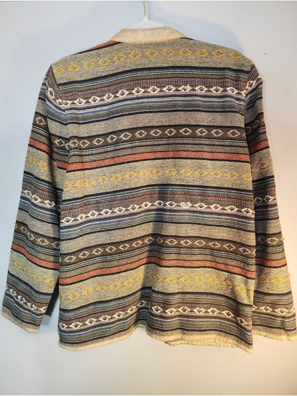 Think Positive Multicolor Striped Button-Up Jacket - Picture 7 of 8